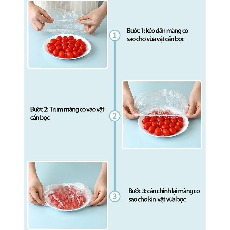 Màng Bọc Thực Phẩm Gấu Co Giãn Siêu Dai /Túi bọc thực phẩm Có Chun Hình Túi Gấu An Toàn Vệ Sinh