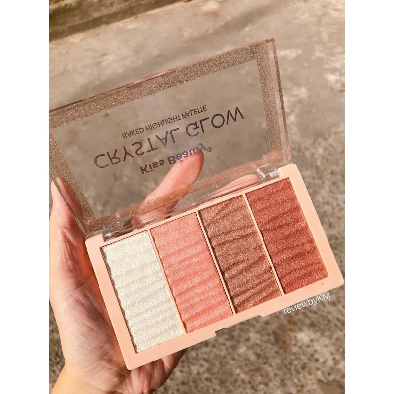 Phấn Bắt sáng má hồng ánh nhũ Crystal Glow