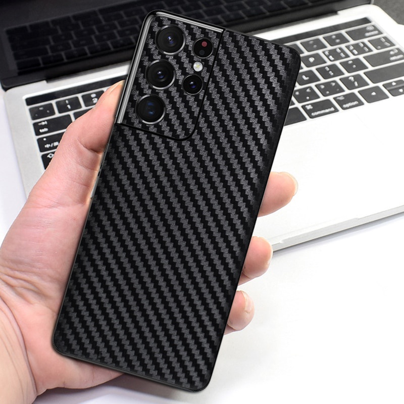 Ốp Điện Thoại Họa Tiết Sợi Carbon 3D Siêu Mỏng Cho Samsung Galaxy S22 S21 Plus Ultra 5G