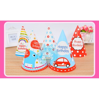 Set 5 mũ sinh nhật cho bé