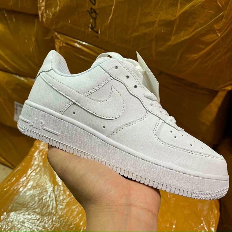 Giày 𝗔𝗙𝟭 𝗡𝗜.𝗞𝗘_Trắng Nam Nữ, Giày 𝗡𝗜.𝗞𝗘_Air Force 1 All White Full Box Bill