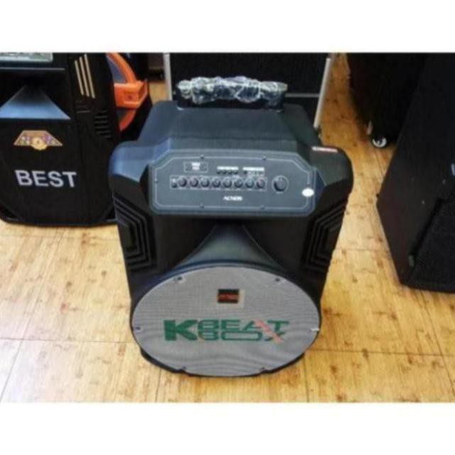 Loa karaoke di động, Loa kéo bluetooth Acnos Beatbox KB39Z công suất lớn, tích hợp đầu karaoke offline 5 số