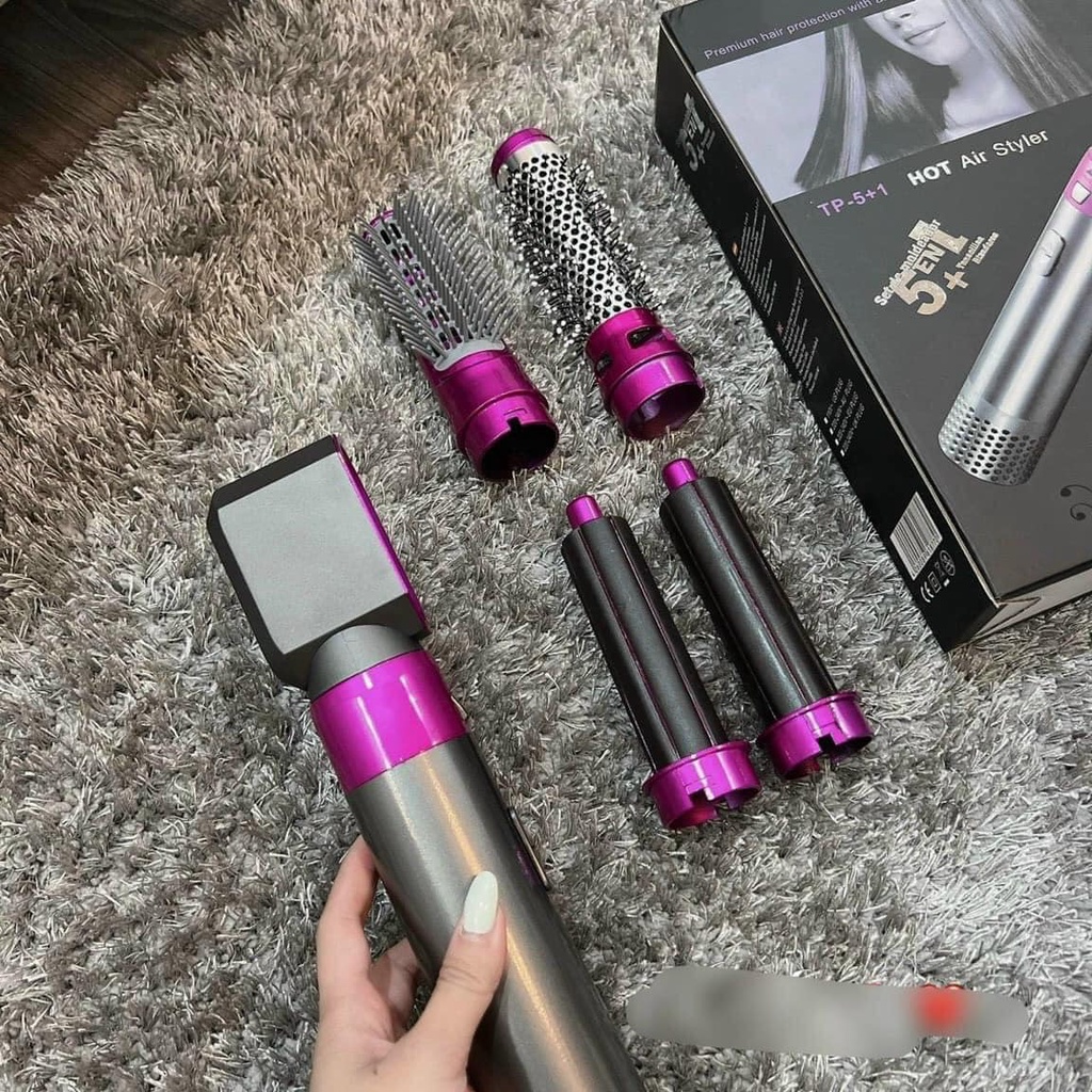 BỘ DỤNG CỤ LÀM TÓC XOĂN 5 TRONG 1 MẪU MỚI (5 ĐẦU LÀM TÓC) ĐA NĂNG
