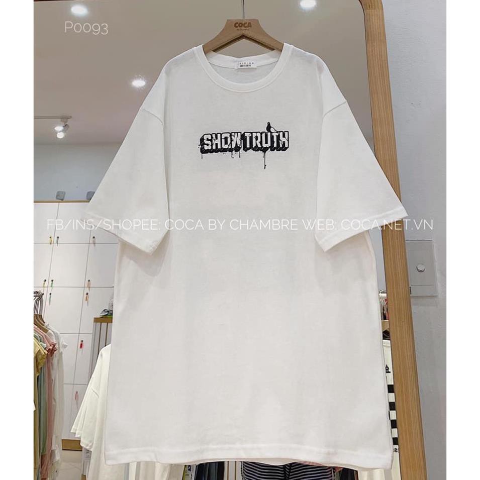 [XẢ KHO] Áo Thun Tay Lỡ Unisex Show Trush Form Rộng, Vải Dày(Ảnh Thật, Có Sẵn)