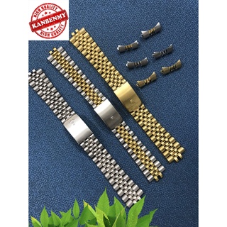 Dây đồng hồ kim loại Rolex 5 mắt đúc xịn size 20mm
