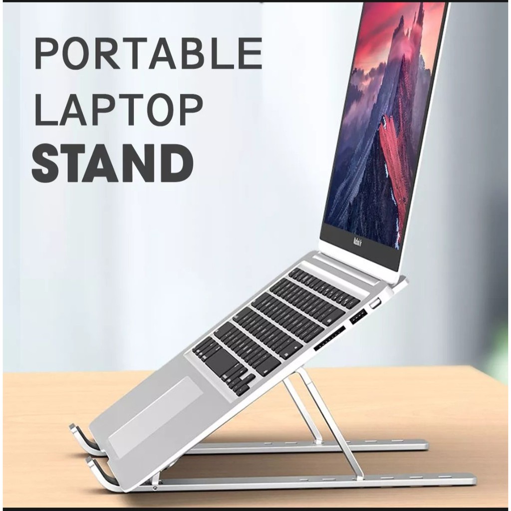 Giá đỡ laptop,macbook,ipad, kệ đỡ máy tính nhôm cao cấp tản nhiệt, tiện lời sử dụng | BigBuy360 - bigbuy360.vn