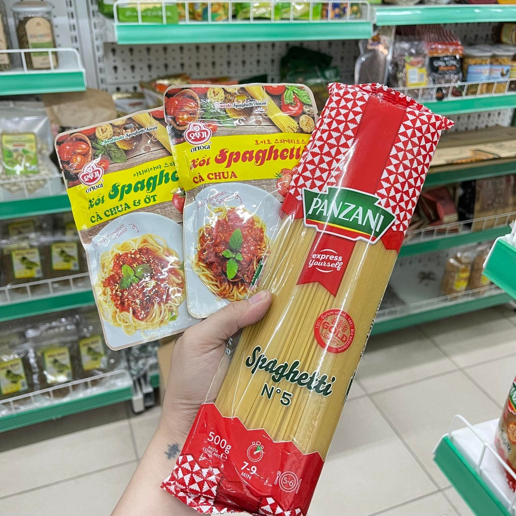 Combo Mỳ Ý xốt Spaghetti Panzani gói 500g