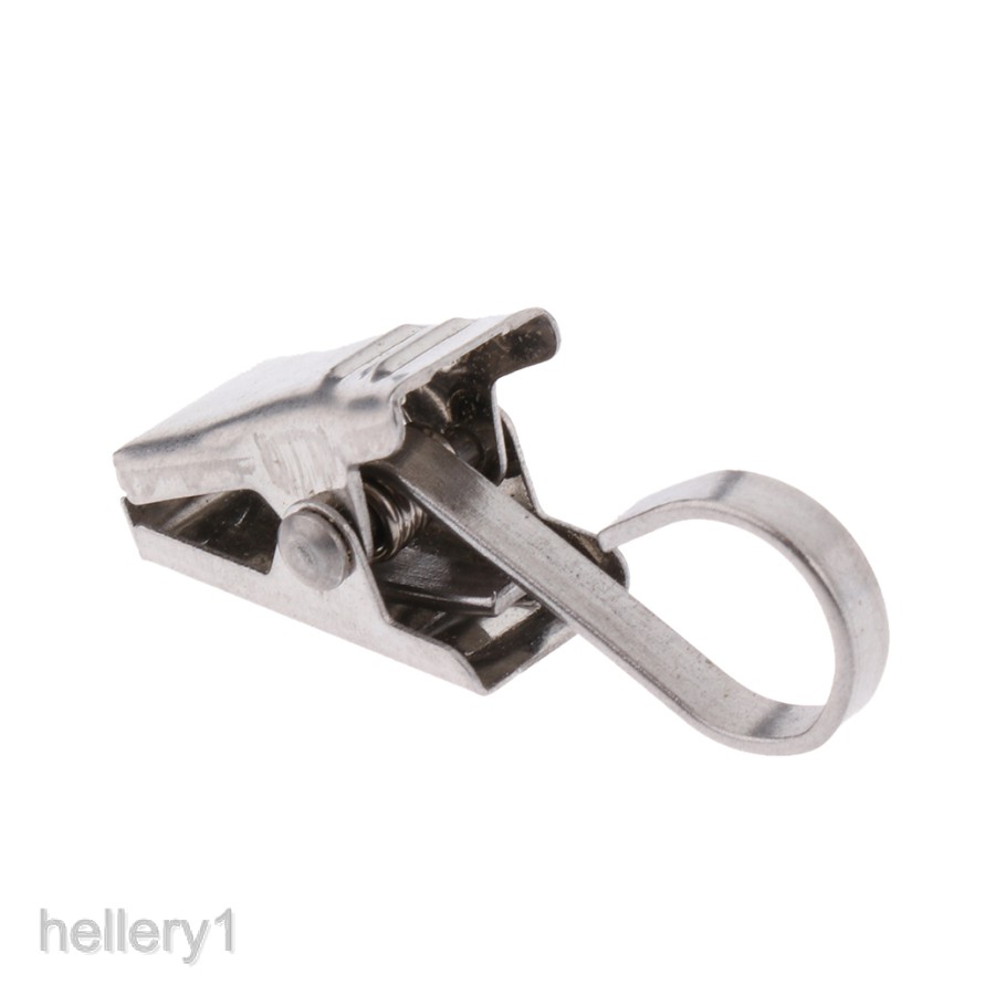[Hellery1] Set 10 Kẹp Treo Rèm Chịu Được Sức Nặng Có Móc Lò Xo