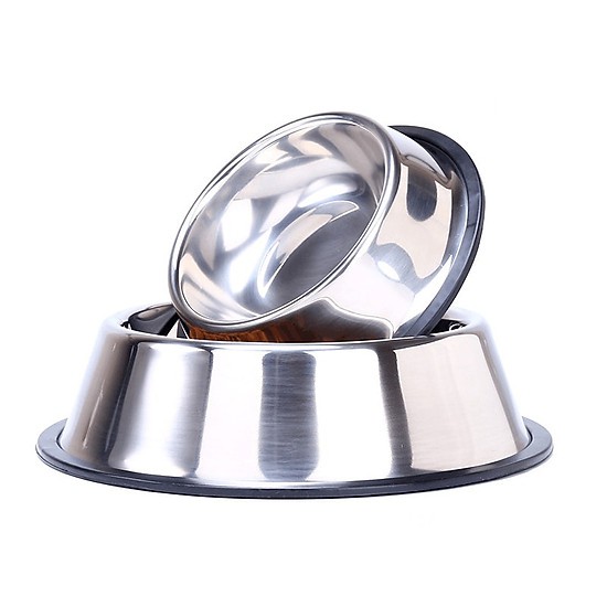 bát inox cho chó mèo size 15