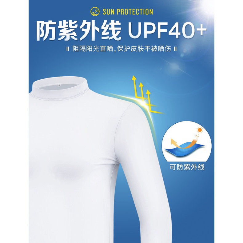 Áo Lót Cách Nhiệt Golf Chống Nắng Unisex Thun Lạnh Hè Mát, Đông Ấm - Ice Silk T-shirt - PGM YF001