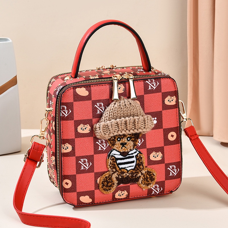 Túi Đeo Chéo Hình Vuông Cỡ Lớn Phong Cách Phương Tây Thời Trang Sang Trọng Chất Lượng Cao Cho Nữ