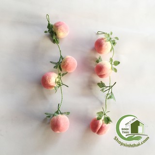 Dây quả đào giả - dây trái cây củ quả giả cao cấp
