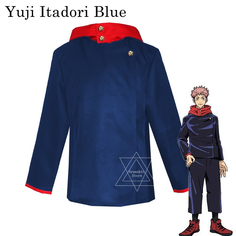Áo khoác hóa trang thành nhân vật Anime Jujutsu Kaisen Yuji Itadori Fushiguro Megumi Gojo