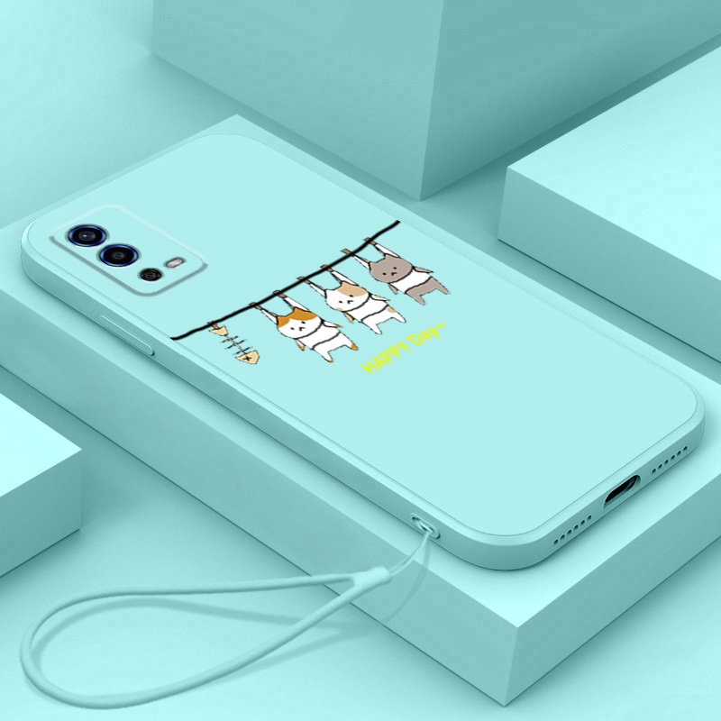 Ốp lưng OPPO A55 4g Ốp Điện Thoại Silicon Mềm Mịn Bảo Vệ Cho OPPO A55 4g LSMM01 viền vuông cute