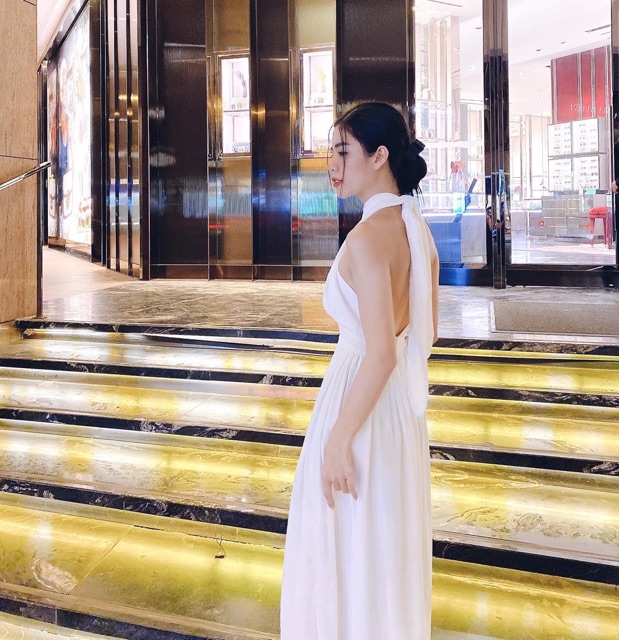 Đầm Maxi Hở Lưng Sang Chảnh