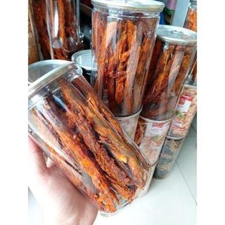 Khô bò que lon pet 250g - cực ngo