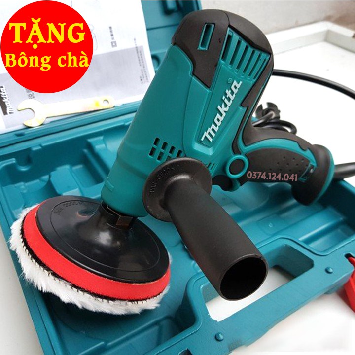 MÁY ĐÁNH BÓNG Ô TÔ MAKITA GV6010 6 cấp độ, Máy chà nhám đánh bóng ô tô, xe máy mini