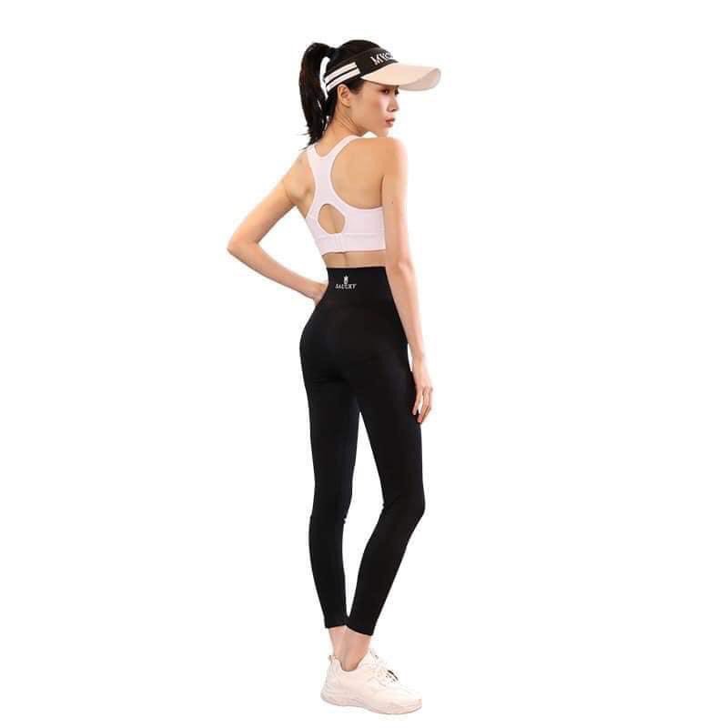 Quần Legging Nữ Quần Nữ Thể Thao SAUUKY Đi Tập- Đi Chơi Hoa Cúc Hot Trend 2020 QN14