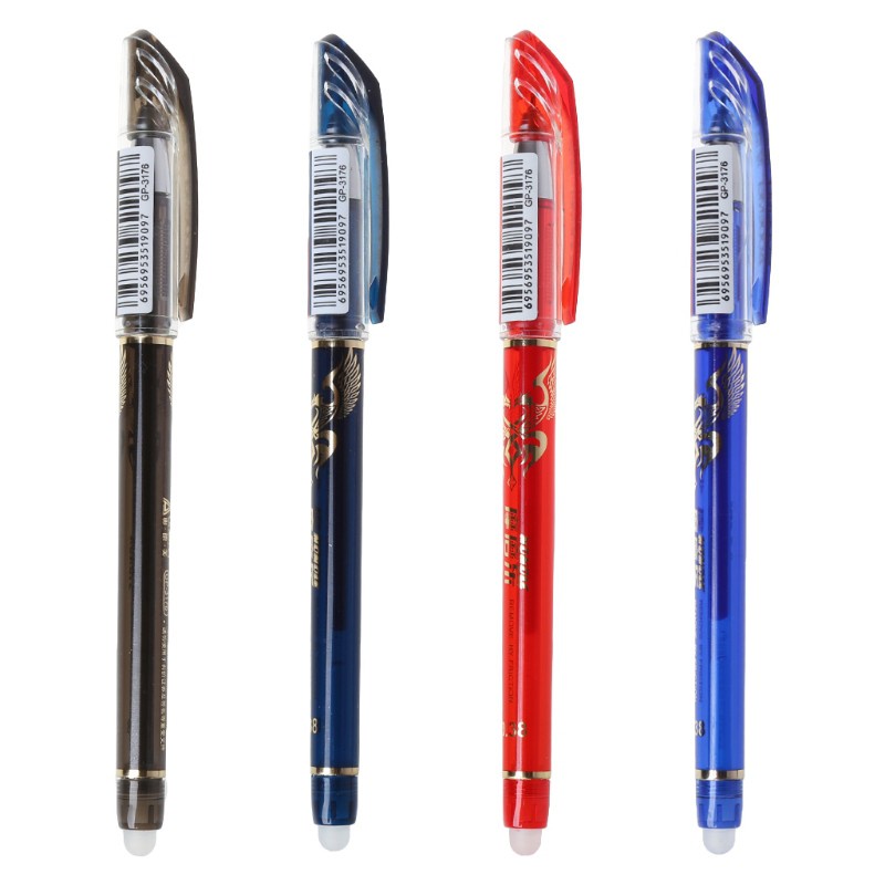 love* 0.38mm Erasable Gel Pen With Blue Red Black Refills School Office Stationery