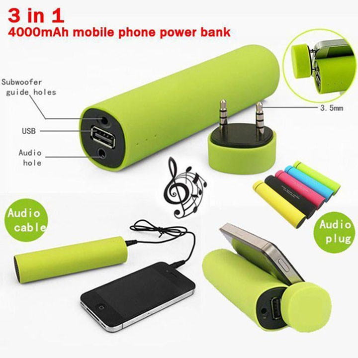 Loa di động kiêm sạc dự phòng 4.000mAh