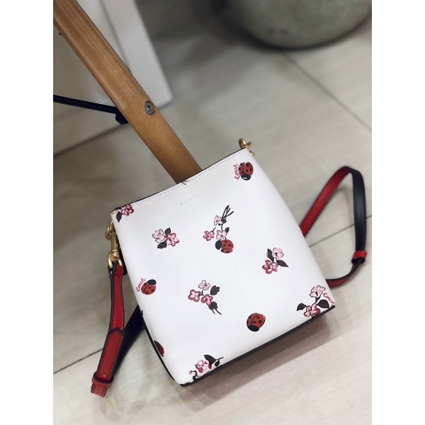 Túi đeo vai nữ Coach bucket mini 19cm C7268