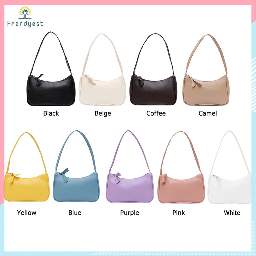 [Mã FASHIONCB264 giảm 10K đơn bất kỳ] Túi xách đeo vai màu trơn thanh lịch đơn giản cho nữ