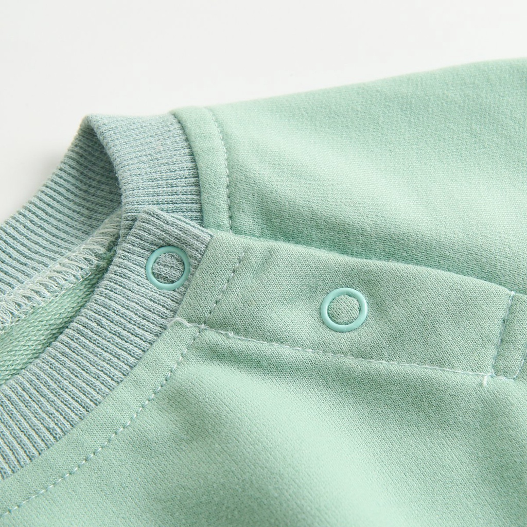 Áo liền quần Sanlutoz tay dài họa tiết hoạt hình dễ thương thời trang mùa đông cho bé