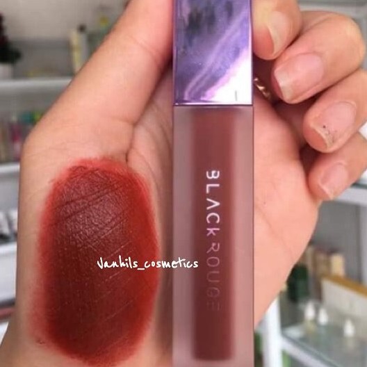 Son Kem Lì Black Rouge Air Fit Velvet Tint Màu A06 (Đỏ Đất) - A12 (Đỏ Nâu) - Amora Skinlab