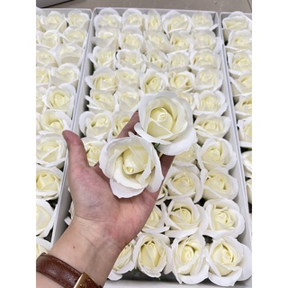 {SỈ} Đầu Bông Hoa Sáp 3 Lớp Giá Xưởng {Hộp 50 Bông}