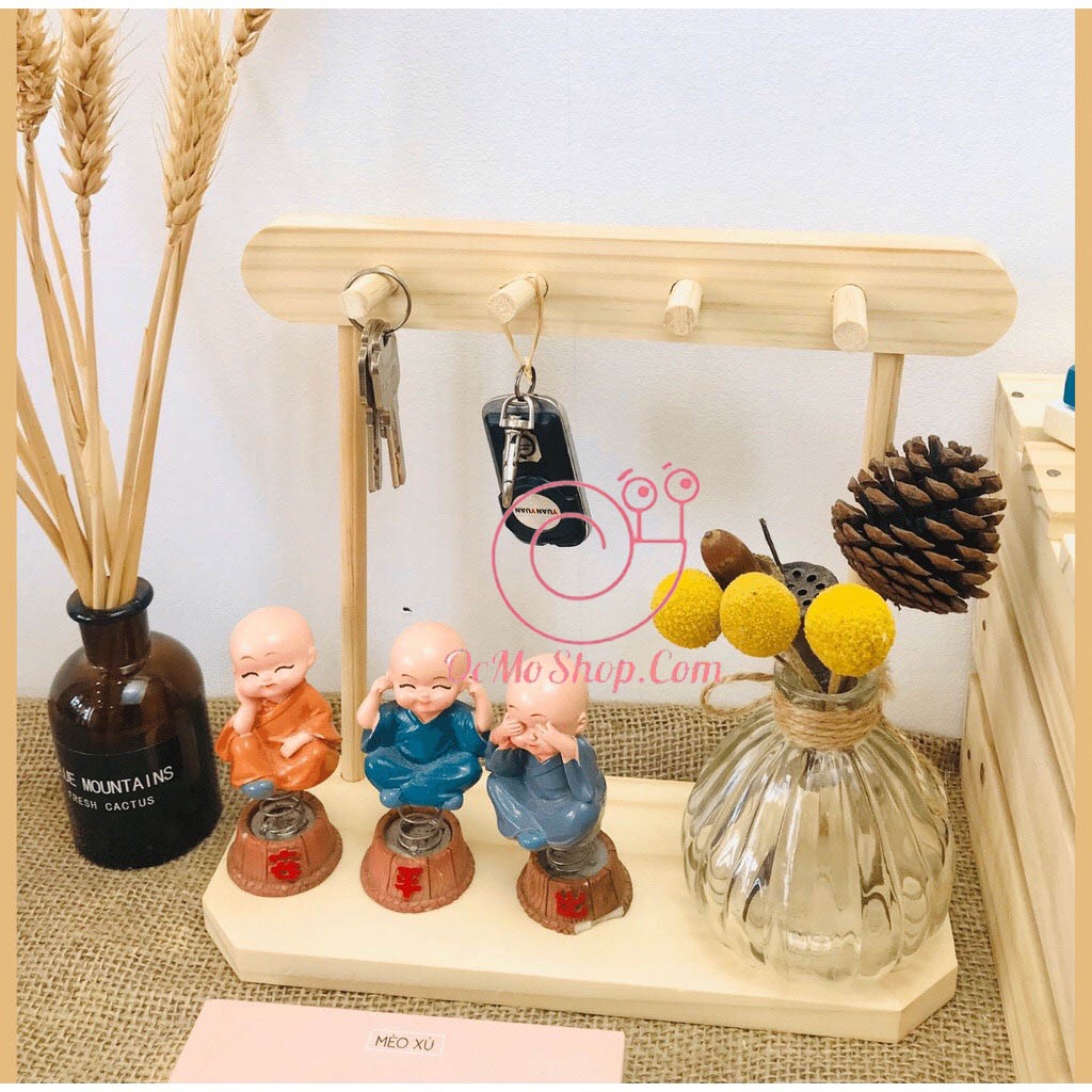 Kệ Móc treo CHÌA KHÓA, TRANG SỨC đa năng từ gỗ Ccao su tự nhiên_nhập khẩu