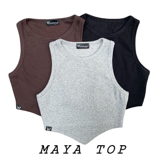 Áo Maya Top tà nhọn 3 màu