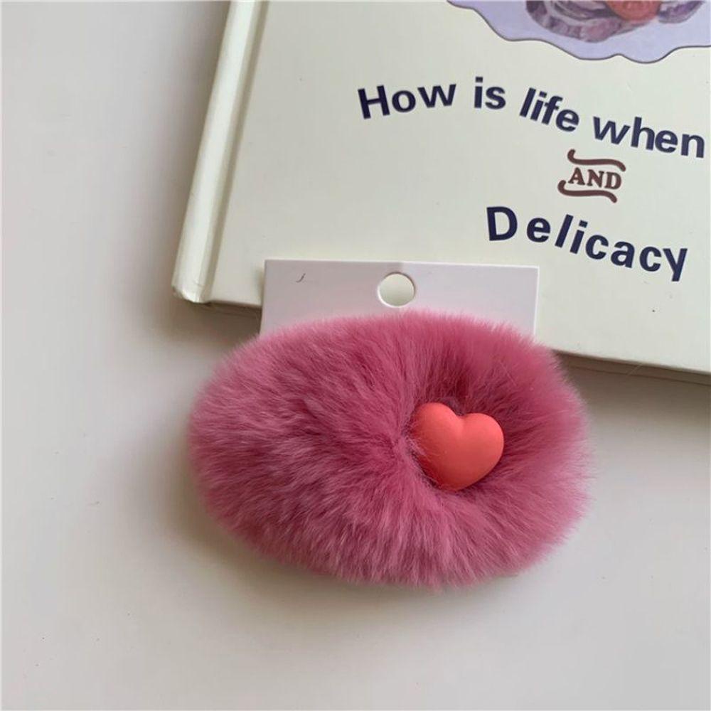 Kẹp Tóc Lông Thỏ Rex Nhiều Màu Sắc Dễ Thương