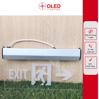 Đèn exit, đèn led thoát hiểm và chiếu sáng khẩn cấp mặt kính sang trọng - bảo hành 2 năm, Oled lighting