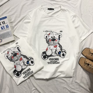 Áo thun ngắn tay Áo thun dáng Unisex hình GẤU dễ thương