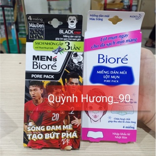Miếng dán lột mụn mũi BIORE hộp 4 miếng