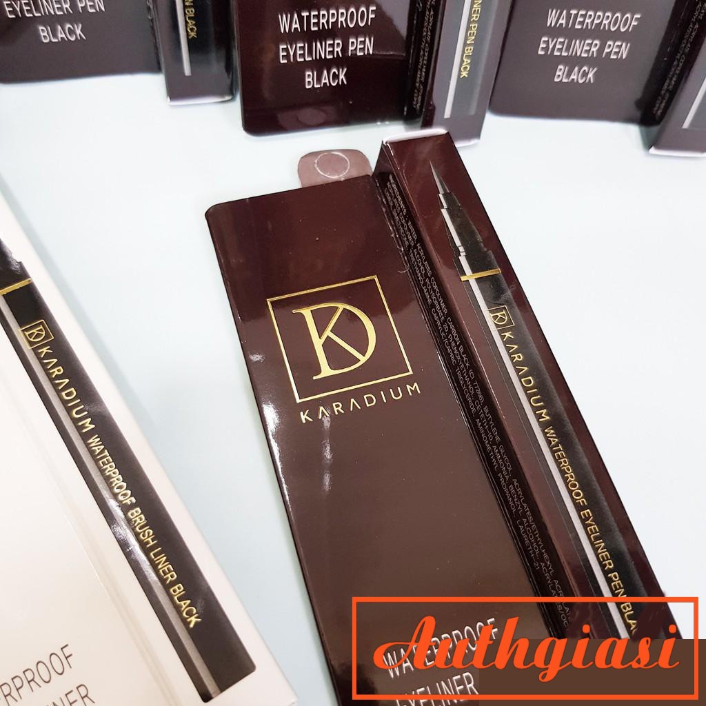 Kẻ mắt dạ nét to dễ kẻ Karadium Waterproof Eyeliner Pen Black chống nước VỎ NÂU | BigBuy360 - bigbuy360.vn