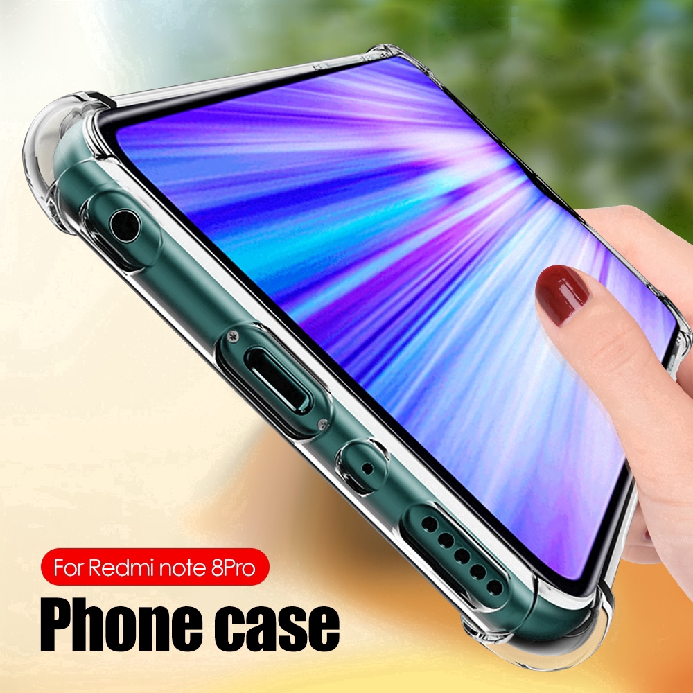 Ốp điện thoại trong suốt có túi khí chống sốc cho Xiaomi Redmi Note 8 7 K20 Pro CC9E Mi A3 Mi9 MiX 3 2S Play Max3 Mi8