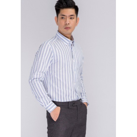 Áo sơ mi nam dài tay ARISTINO tà lượn from regular ALS40607