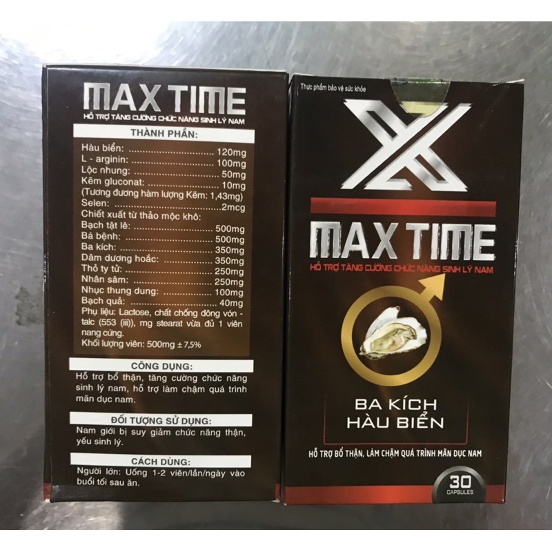 Tinh hàu biển MAX TIME ( lọ 30 viên)