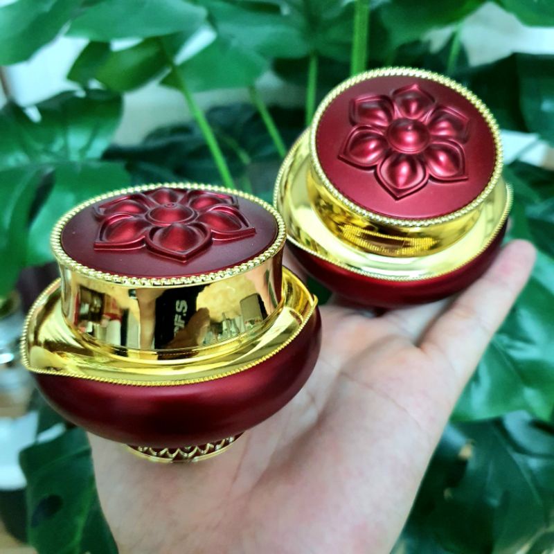 Hủ đựng kem cao cấp 30g xi vàng  - Có 3 màu Đỏ Mận, Đen
