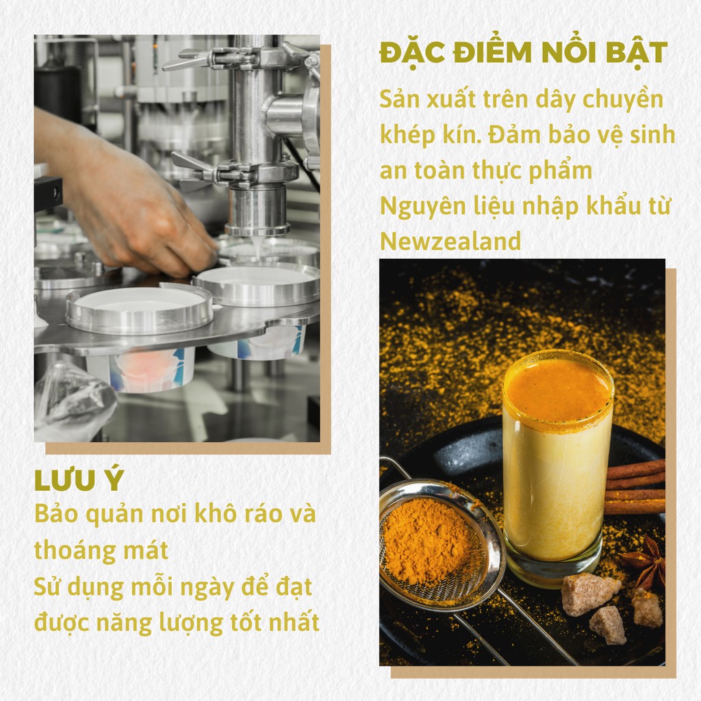 [ Hàng cao cấp] Sữa Nghệ HOGI 400 Gram Giúp Da Sáng Mịn, Ngừa Nám