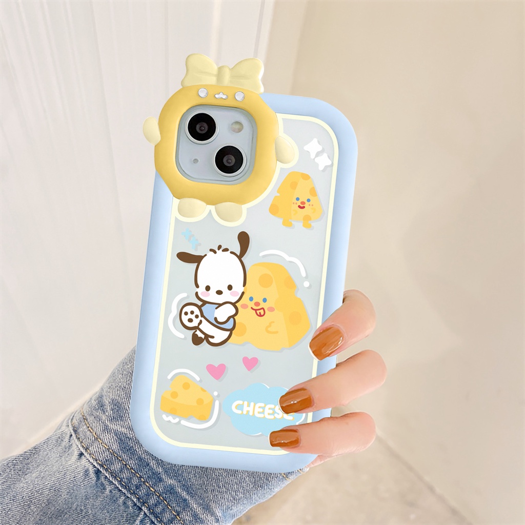 Ốp lưng iphone nơ camera hình vuông gấu cheese 6/6splus/7/7plus/8/8plus/x/xs/11/12/13/pro/max/plus/promax-SALE SỐC P5-9