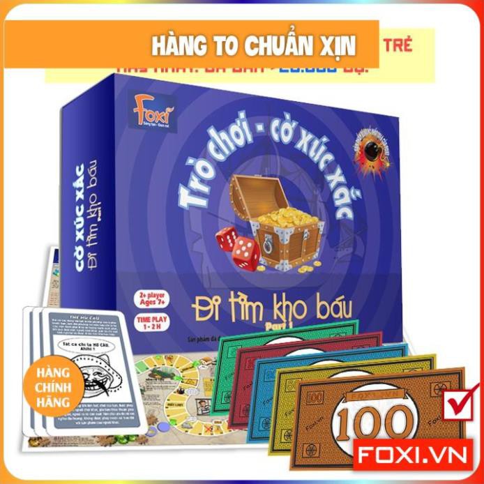 Board game-Đi tìm kho báu Foxi-đồ chơi gia đình-tương tác cao-tư duy thông minh-giao tiếp.