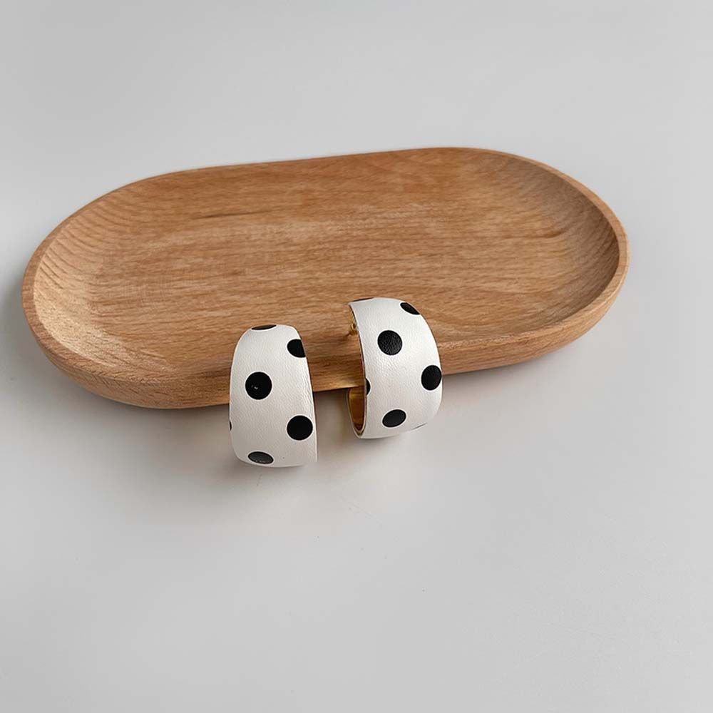 Bông tai hình chữ C nhiều màu sắc bằng hợp kim phong cách Hàn Quốc cổ điển thời trang cho nữ