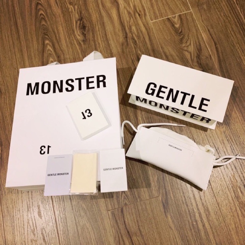 Hộp Kính GM GENTLE MONSTER FULLBOX TÚI GIẤY KHĂN LAU - Đầy Đủ Phụ Kiện