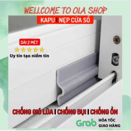 Nẹp cửa sổ chống gió lùa, ron cửa cản bụi dài 2m - 17