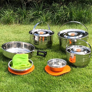 Bộ nồi dã ngoại 8 món Campingmoon MC-240