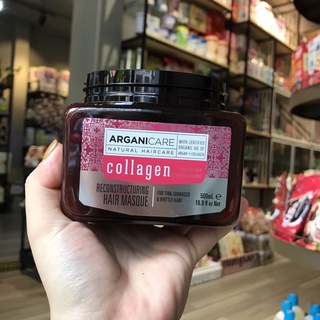 Kem ủ tóc arganicare collagen hair masque | 500ml