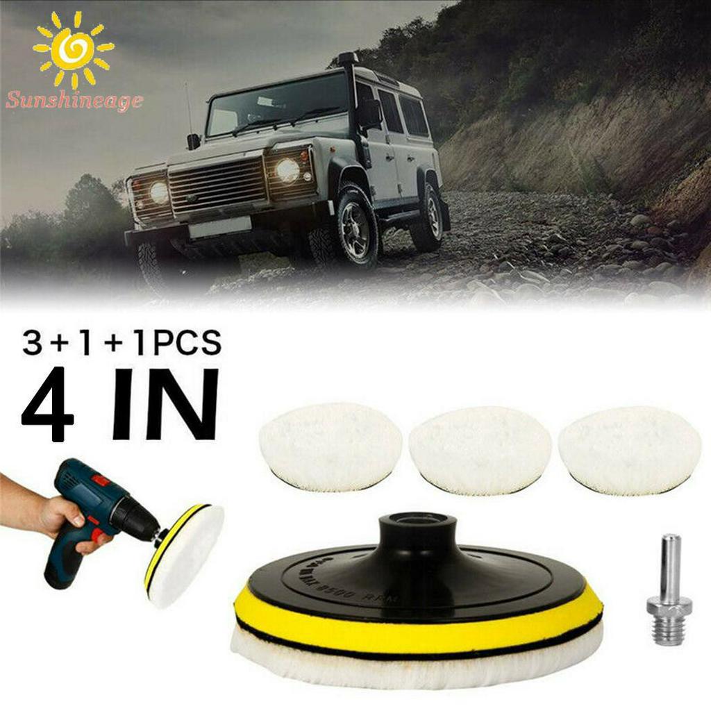 Bộ 5 phụ kiện 4 inch thay thế cho máy đánh bóng xe hơi chất lượng cao