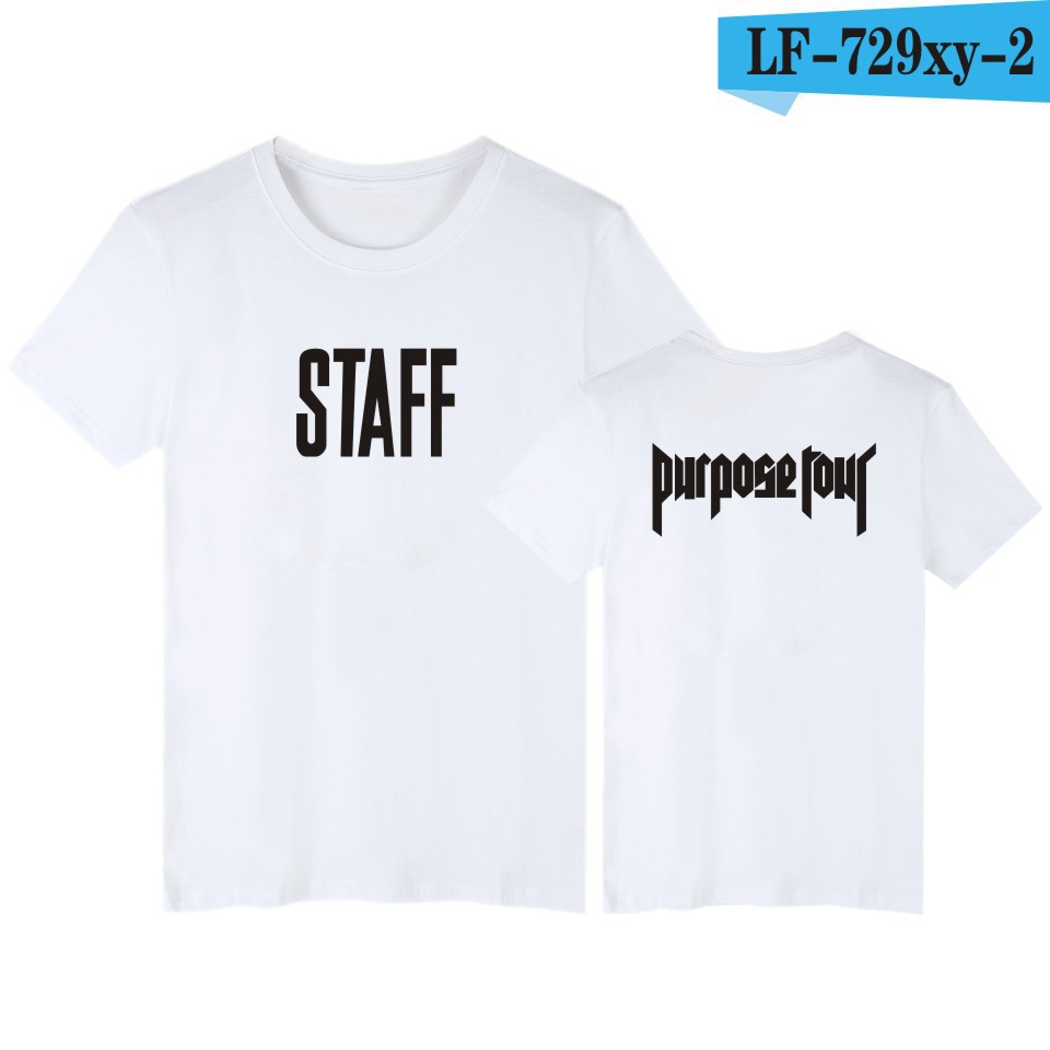 Alimoo Áo thun ngắn tay cho nam/nữ  vải cotton STAFF Purpose Tour Summer  Big Size XXS-4XL